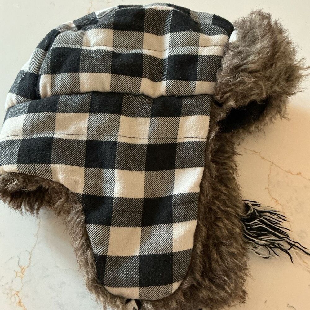 American Eagle Trapper Hat Sz L XL BUFFALO Check Plaid